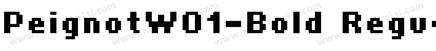 PeignotW01-Bold Regu字体转换